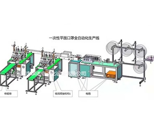 一次性平面口罩全自動生產(chǎn)線